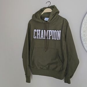 Champion Reverse Weave Gradient Collegiate Logo Hoodie Sweatshirt